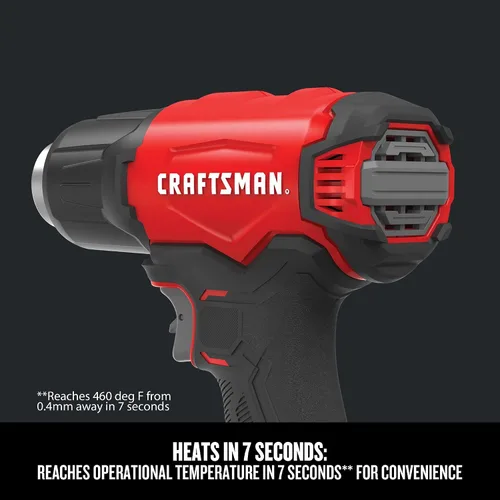 Miniatura 6 de Pistola de calor inalámbrica CRAFTSMAN V20, hasta 950 grados, pistola de calor portátil, solo herramienta (CMCE530B)