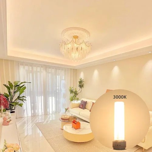 Miniatura 6 de Bombilla LED GU24 de 3000 K, blanco cálido, alto brillo, 1600 lúmenes, para ventilador de techo de baño, 18 W, 23 W, T2, lámpara CFL espiral