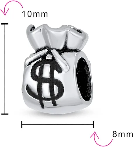 Miniatura 3 de Bolsa de compras de flores de buena suerte, bolso de mano con diseño de corazón y amor, bolsillo, letrero de dólar, bolsa de dinero, abalorio