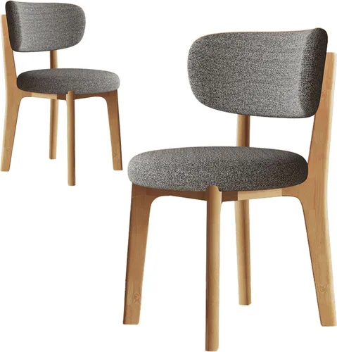 Miniatura 29 de Sillas de comedor de nogal, juego de sillones 2/4, juego de comedor moderno de mediados de siglo con patas de madera silla de comedor para cocina