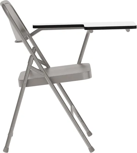 Miniatura 6 de Flash Furniture Silla plegable de acero Ralph Premium con brazo para tableta zurdo