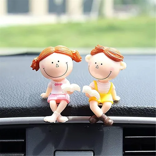 Miniatura 20 de Lindos adornos para pareja, lindo adorno interior de automóvil para parejas, decoración de automóvil, lindas parejas de dibujos animados, accesorios
