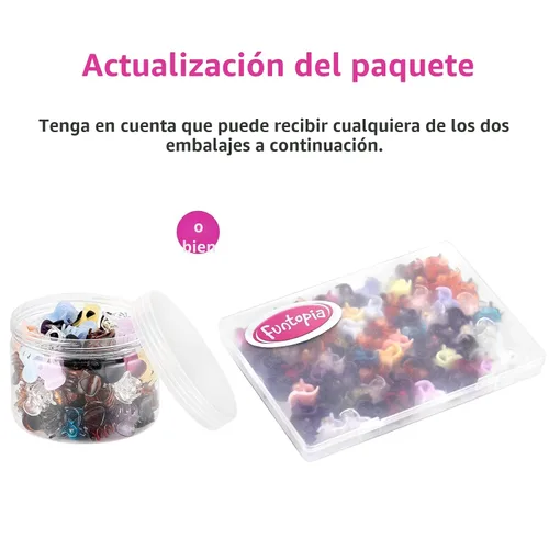 Miniatura 6 de Funtopia - Mini pinzas para el cabello para niñas y mujeres, 72 pinzas pequeñas para el cabello, pinzas antideslizantes de plástico