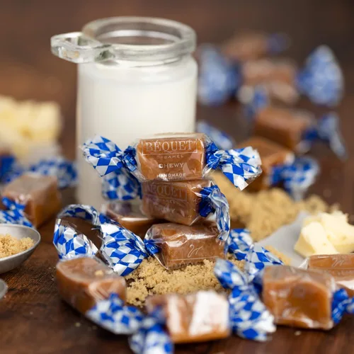 Miniatura 2 de Béquet Caramelo - Masticable - Dulce de Caramelo Gourmet - Dulce de Caramelo Envuelto Individualmente - Hecho en Montana - Kosher (Estrella D) y Sin
