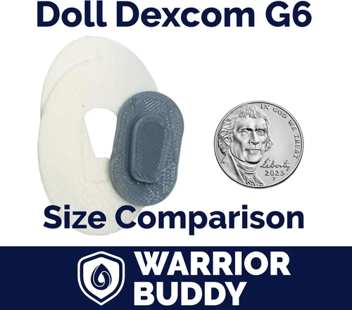 Miniatura 2 de Warrior Buddy - Accesorios para la diabetes compatibles con muñecas de 18 pulgadas o juguetes de peluche (Dexcom G6, plástico)