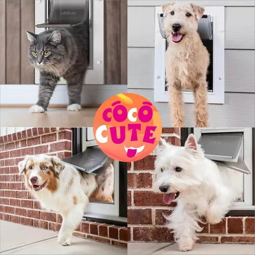 Miniatura 5 de Paquete de 2 solapas de repuesto para puerta de mascotas con cierre magnético, compatible con puerta PetSafe Freedom para perros y gatos PAC11-11038