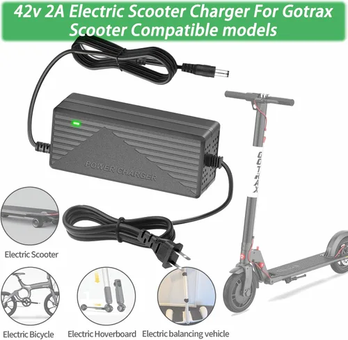 Miniatura 4 de Fuente de alimentación universal de 42 V 2 A, cargador gotrax repuesto para G2 G3 G4, GXL V2, Rival, XR Ultra/Elite, Bolt/Bolt