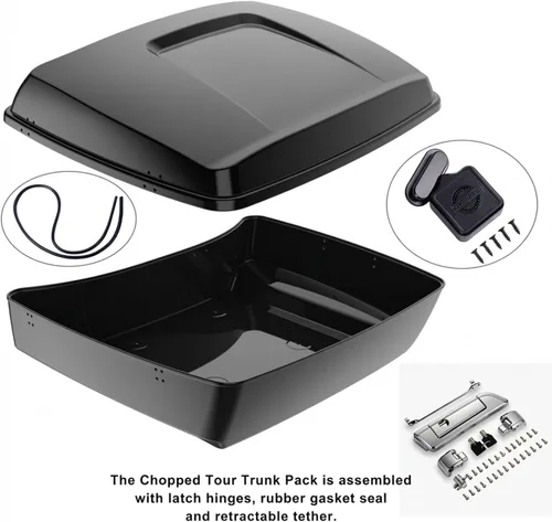 Miniatura 7 de Moto Onfire Paquete turístico picado, negro vivo, paquete Tour 2019 apto para turismo H-D, Street Glide, Road King, Electra Glide, Road Glide