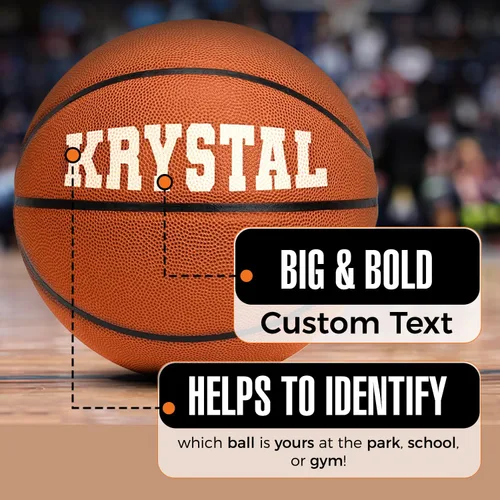 Miniatura 5 de Baloncesto personalizado TF250 para interior o exterior - Personalizado con tu nombre o texto - Regalo de baloncesto ideal para hijo, hija, niño