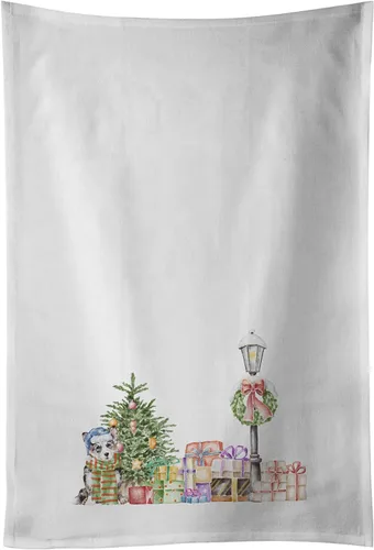 Miniatura 33 de Caroline's Treasures CK8100WTKT - Juego de 2 toallas de cocina con diseño de bulldog francés con diseño de país de las maravillas navideñas
