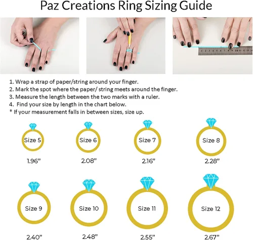 Miniatura 4 de PZ Anillo octágono de piedras preciosas, anillo de compromiso de plata esterlina