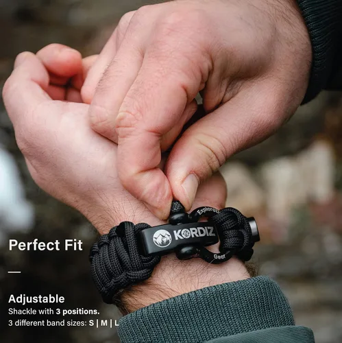 Miniatura 7 de KORDIZ Survivor - Correa de nylon paracord para Apple Watch compatible con Apple Watch ULTRA 3, ULTRA 2 / 1 [49mm] y Series 11, 10, 9, 8, 7-1, SE3