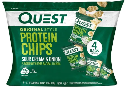Miniatura 16 de Quest Nutrition, Ojuelas de Proteínas con sabor a Queso Cheddar y Crema Agria, 19g de Proteína, 4g de Carbohidratos Netos, Bajas en Carbohidratos
