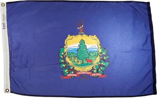 Miniatura 6 de Annin Flagmakers Bandera del estado de Vermont fabricada en Estados Unidos según las especificaciones de diseño oficiales del estado, 3 x 5 pies