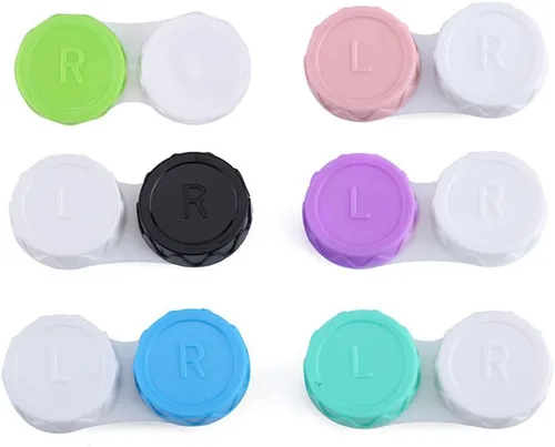 Caja de lentes de contacto cosmética para lentes de contacto de 4 uds., estuche para lentes de contacto para ojos, kit de viaje, contenedor de