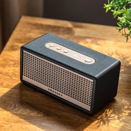 Miniatura 7 de Crosley CR3113A-BK Montero - Altavoz Bluetooth recargable portátil pequeño, color negro