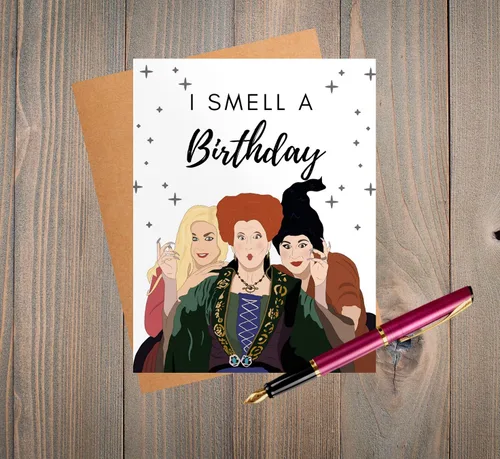 Miniatura 2 de BALOR Tarjeta de cumpleaños de Halloween, tarjeta para ella, tarjeta de felicitación, tarjeta de cumpleaños, divertida tarjeta de cumpleaños
