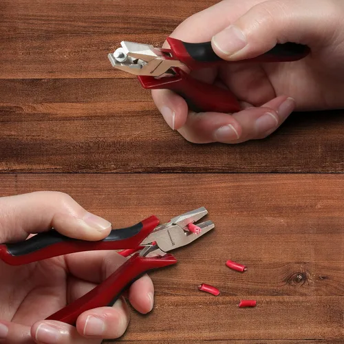 Miniatura 6 de SPEEDWOX Mini alicates combinados, 4.5 pulgadas con construcción de juntas de caja, alicates para hacer joyas con resorte para artes y manualidades