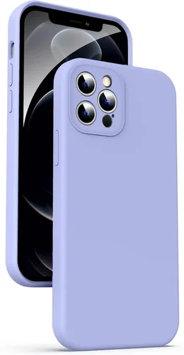 Miniatura 42 de Supdeal Funda de silicona líquida para iPhone 12 Pro Max, [protección de cámara] [antihuellas dactilares] [carga inalámbrica] Funda protectora de 4