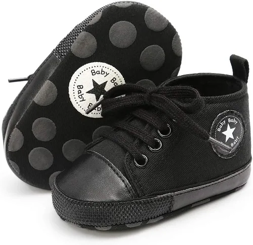 KIDSUN zapatos deportivos altos hasta el tobillo para bebés, niños y niñas con suela antideslizante, suaves, para recién nacidos, zapatos