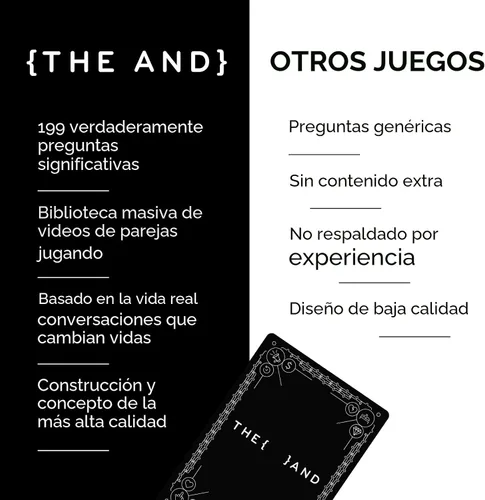 Miniatura 9 de {THE AND} Edición para parejas – 199 tarjetas de conversación significativas para parejas – Preguntas para profundizar la conexión y construir