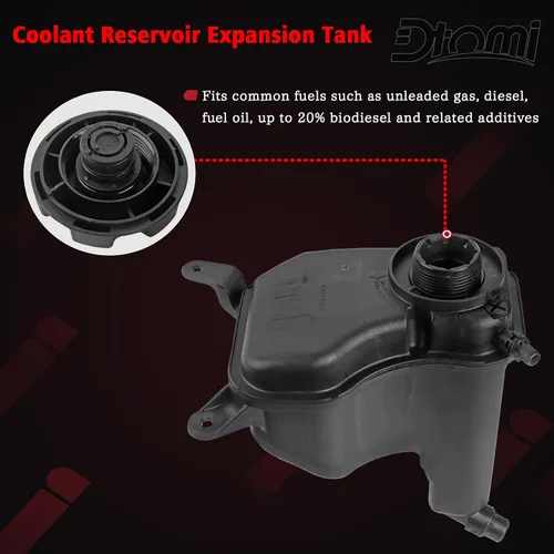 Miniatura 6 de Depósito de Expansión de Radiador Compatible con Vehículo BMW E90 E91 E92 E93 328i 330i 335i X1 Z4 2007-2016 #Reemplaza 17137607482, 17137640514
