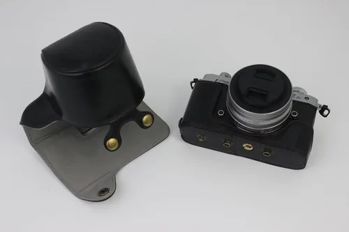 Miniatura 3 de Funda Z fc Zfc, BolinUS hecha a mano de piel sintética para cámara de cuerpo completo para Nikon Z fc Zfc con versión de apertura inferior de lente
