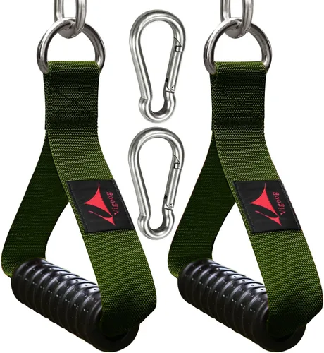 Miniatura 12 de Heavy Duty Gym Exercise Handles Attachment for Cable Machine,Resistance Band,Pulley System Home Fitness Workout Equipment, with Elastic Rubber Grip