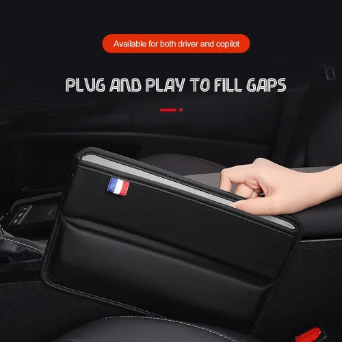 Miniatura 5 de ASUBHA Organizador de espacio para asiento de automóvil, almacenamiento de asiento de automóvil, organizador de consola central con ranuras