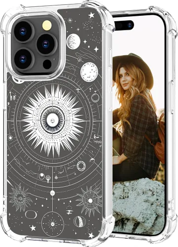 Miniatura 10 de Hungo Funda compatible con iPhone 15 Plus para mujer, diseño floral transparente, lindo, flor azul rosa Rosas Azules
