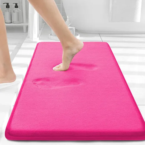 Miniatura 53 de Smiry Tapetes de Baño de Espuma Viscoelástica 36 x 24 pulgadas, Tapetes de Baño Extra Suaves y Absorbentes, Alfombra Antideslizante Lavable