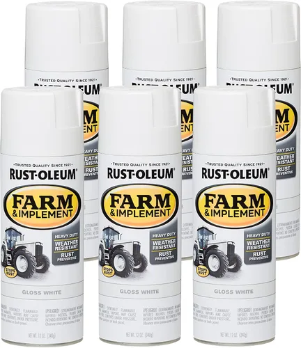 Miniatura 54 de Rust-Oleum 280131-6PK Pintura en aerosol para granjas e implementos, 12 onzas líquidas, color azul Ford, paquete de 6 Ford azul
