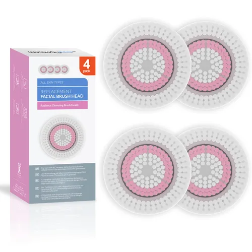 Miniatura 9 de Brushmo Repuesto de cabezal de cepillo compatible con Clarisonic Mia 1, Mia 2, Mia Fit, Alpha Fit, Smart Profile Uplift, 4 unidades de poros Poros