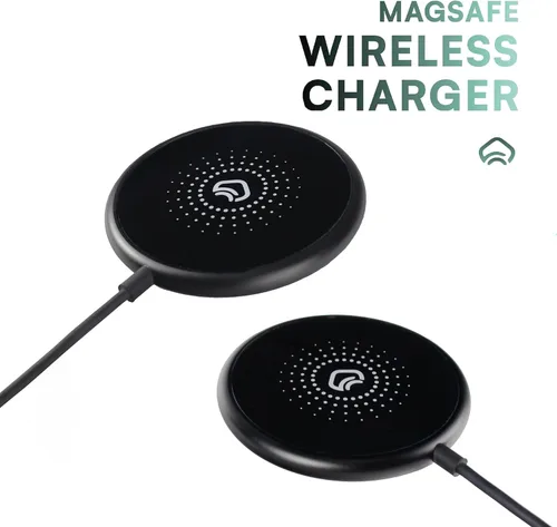 Miniatura 2 de Cargador magnético para iPhone Apple Magsafe Cargador de carga rápida - Compatible con iPhone y AirPods, cargador inalámbrico portátil de 15 W