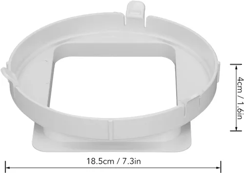 Miniatura 2 de Pssopp Conector de manguera de escape, conector de manguera de escape portátil para conducto de escape, adaptador de manguera para aire