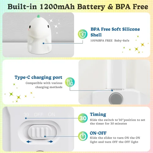 Miniatura 7 de Luz nocturna LED enchufable, paquete de 2 luces nocturnas regulables con sensor de atardecer a amanecer y enchufe retráctil y 3 brillo ajustable