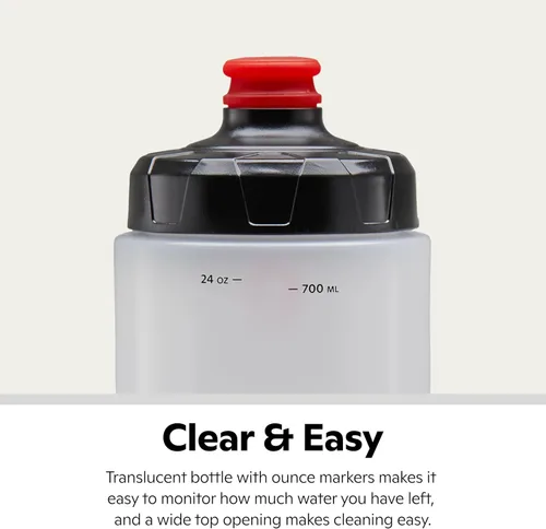 Miniatura 4 de Schwinn - Botella de agua para bicicleta de 26 onzas con jaula, sin BPA, boquilla doble