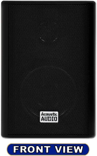Miniatura 6 de Acoustic Audio by Goldwood AA351B - Altavoces de 2 vías de alto rendimiento para interiores y exteriores de 500 W con graves potentes (1 par, negro)