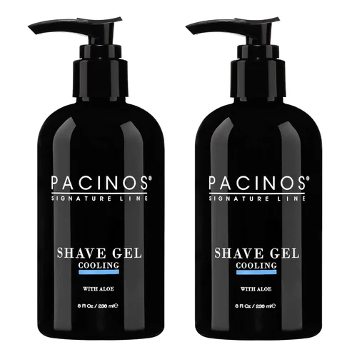 Miniatura 10 de Pacinos Gel de afeitado - Gel refrescante con aloe vera - Gel de afeitar hidratante para hombre - 8 onzas líquidas