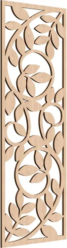 Miniatura 149 de 9 3/8"W x 24 3/8"H x 1/4"T Utica Decorativo Fretwork Madera Paneles de Pared, Abedul