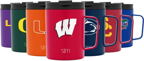 Miniatura 5 de Simple Modern Taza de café con licencia oficial de la universidad universitaria con tapa a prueba de fugas, taza de viaje de acero inoxidable