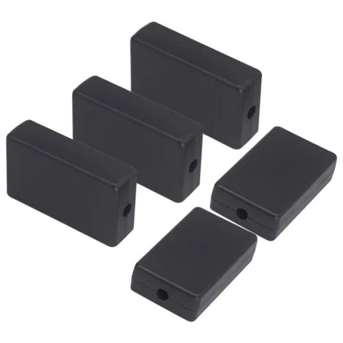 Miniatura 42 de Zulkit 12 cajas de proyecto de plástico ABS para proyectos eléctricos, caja de conexiones de energía, color negro, 1.97 x 1.10 x 0.59 pulgadas