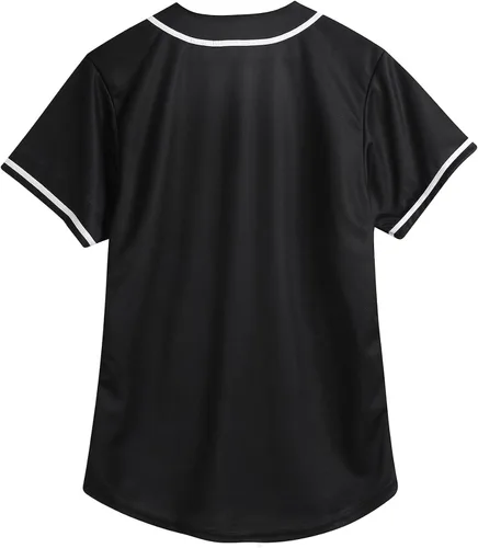 Miniatura 27 de Ropa de los años 90 para mujer, traje unisex de hip hop para fiesta, camiseta de béisbol Bel Air, camisa de manga corta con botones