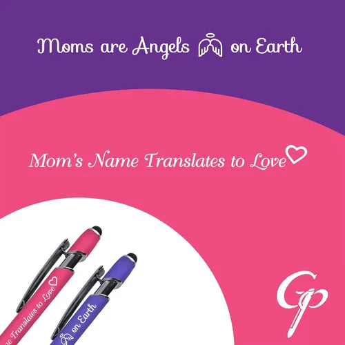 Miniatura 4 de Greeting Pen Mom Comfort Feel - Lápiz capacitivo de metal, paquete de 6 (6080)