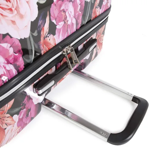 Miniatura 7 de Bebe Marie 21 Hardside Spinner Equipaje Estampado negro floral BE-PC-7121-BKFP