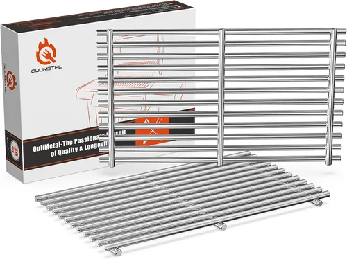 Miniatura 15 de QuliMetal Rejillas de parrilla de 47.6 cm y 9 mm para Weber Genesis II, piezas de parrilla para Weber Genesis II LX 300 Series, Genesis II E y S 310