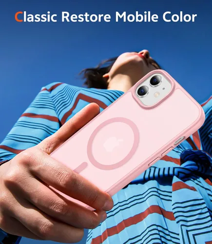 Miniatura 506 de FNTCASE Funda para iPhone 13 Pro-Max: Fundas magnéticas transparentes compatibles con Magsafe Slim anti amarillamiento protección contra caídas