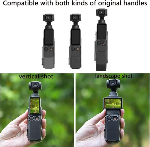 Miniatura 4 de Adaptador de extensión de cámara para DJI Osmo Pocket 4/3, jaula protectora para zapata fría, soporte de montaje en trípode, soporte para mochila