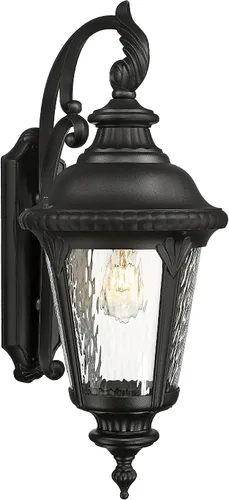 Miniatura 16 de Emliviar XE265B-M BK-SW - Lámpara de pared clásica negra de 24.4 pulgadas, color negro, para pasillo, base E26 de 60 W máximo, XE265B-M BK-SW
