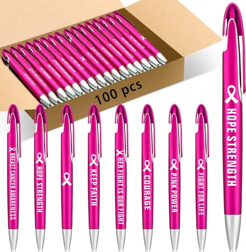 Miniatura 13 de Lincia 100 piezas de bolígrafos retráctiles de punta media para agradecimiento a empleados, bolígrafos de inspiración de tinta negra, regalos